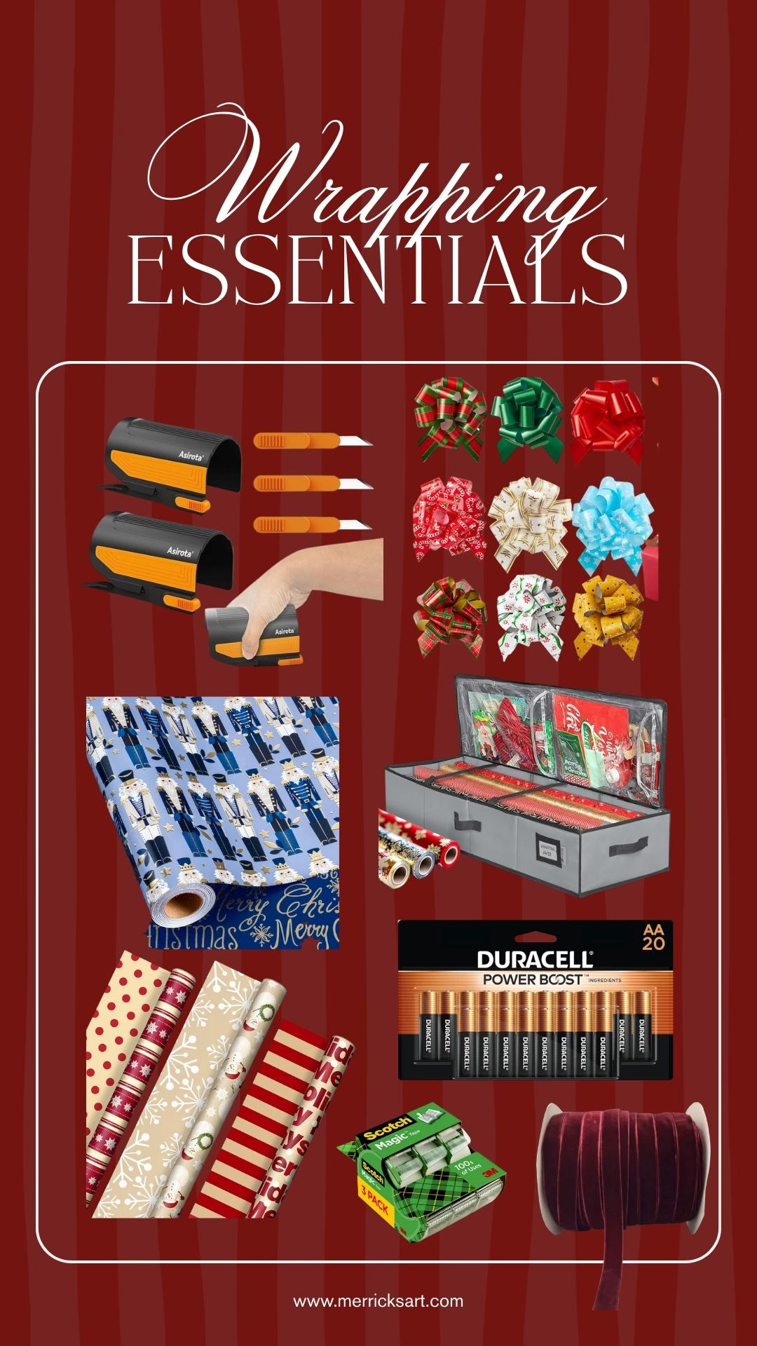 @amazon wrapping essentials that I keep around for the coming weeks! 

#LTKdayinmylife #LTKHoliday