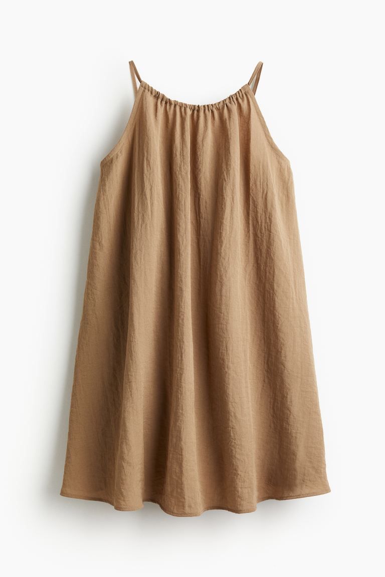 A-line Casual Dress - Dark beige - Ladies | H&M US | H&M (US + CA)