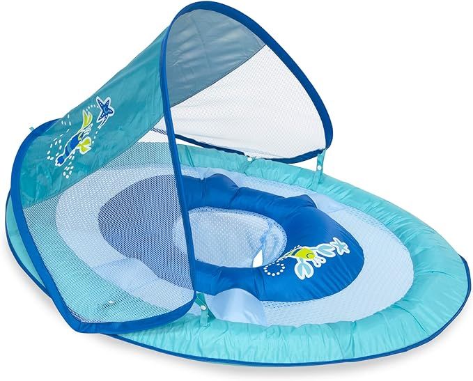 SwimWays Baby Spring Float Sun Canopy - Lobster Blue Lobster, 34"L x 30"W x 20. 5"H | Amazon (US)