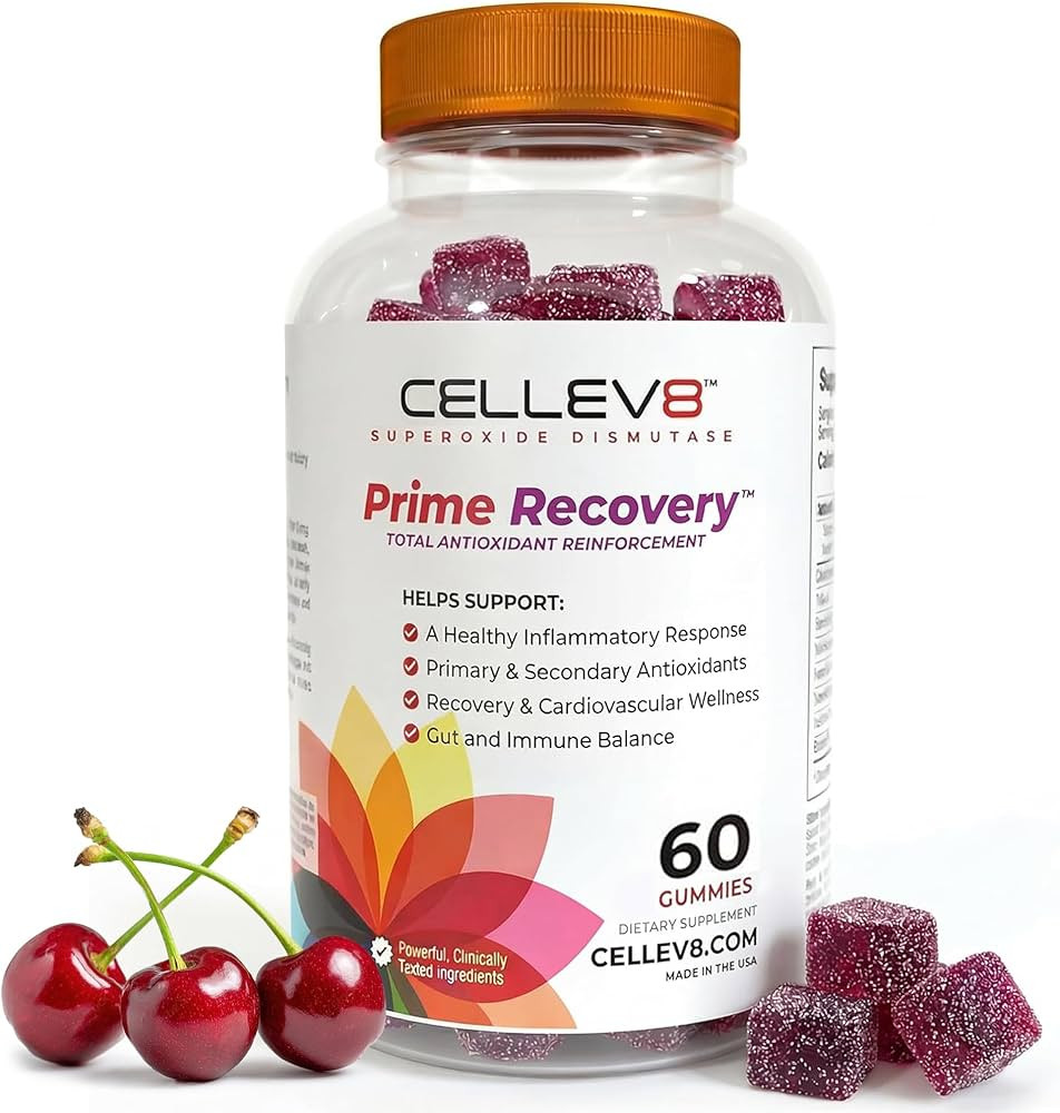 Cellev8 Prime Recovery Joint & Muscle Recovery Gummies - 60 Count - Antioxidant Cellular Health, ... | Amazon (US)