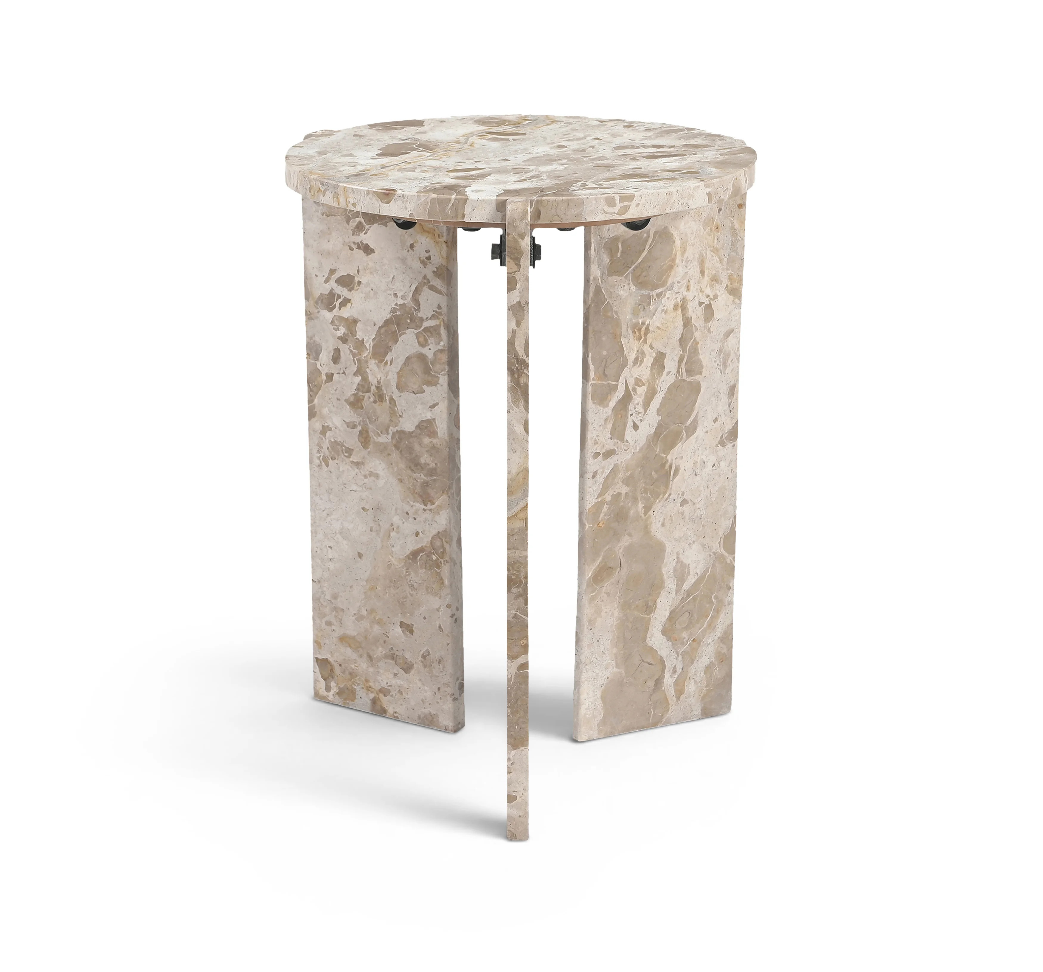 Vernazza Beige Genuine Marble End / Side Table | Wayfair North America
