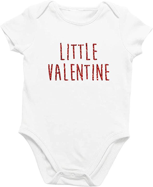 Onesie Organic Baby One Piece Short Sleeve Valentine's Bodysuit, 0-12 Months - Little Valentine | Amazon (US)