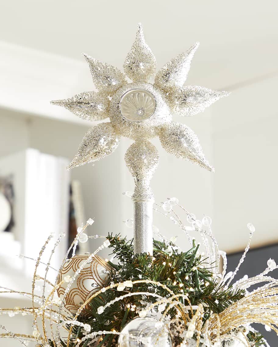 Neiman Marcus White Star Christmas Tree Topper | Neiman Marcus