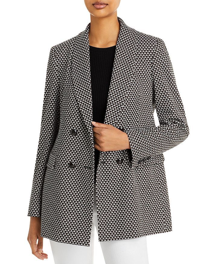 Geo Patterned Double Breasted Blazer | Bloomingdale's (US)