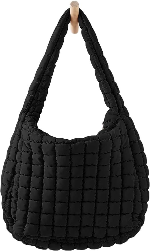 Laynos Womens Lightweight Quilted Carryall Gym Bag Soft Puffer Tote Bag Big Capacity Hobo Purse B... | Amazon (US)