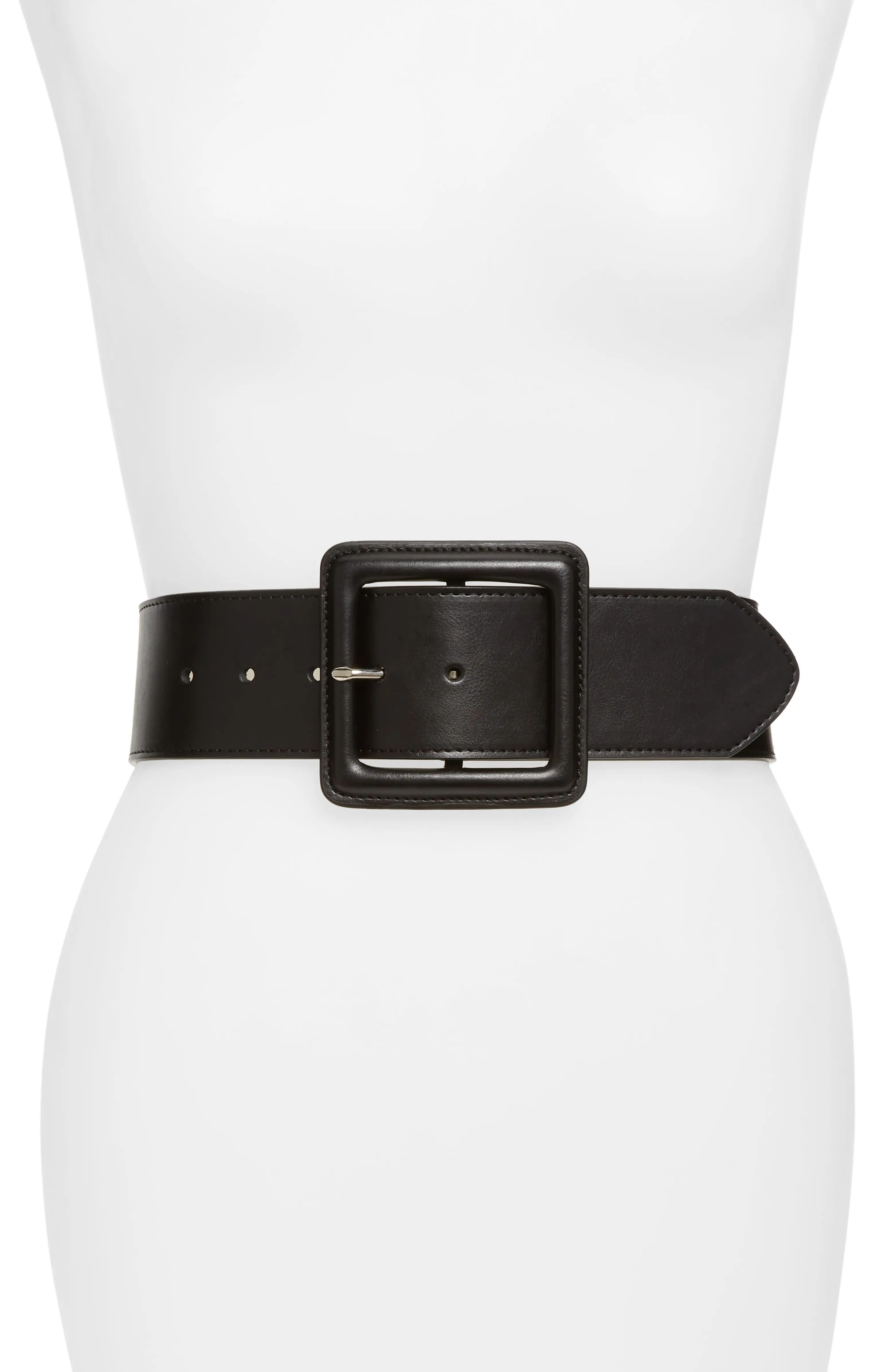 x Atlantic-Pacific Covered Buckle Stretch Belt | Nordstrom