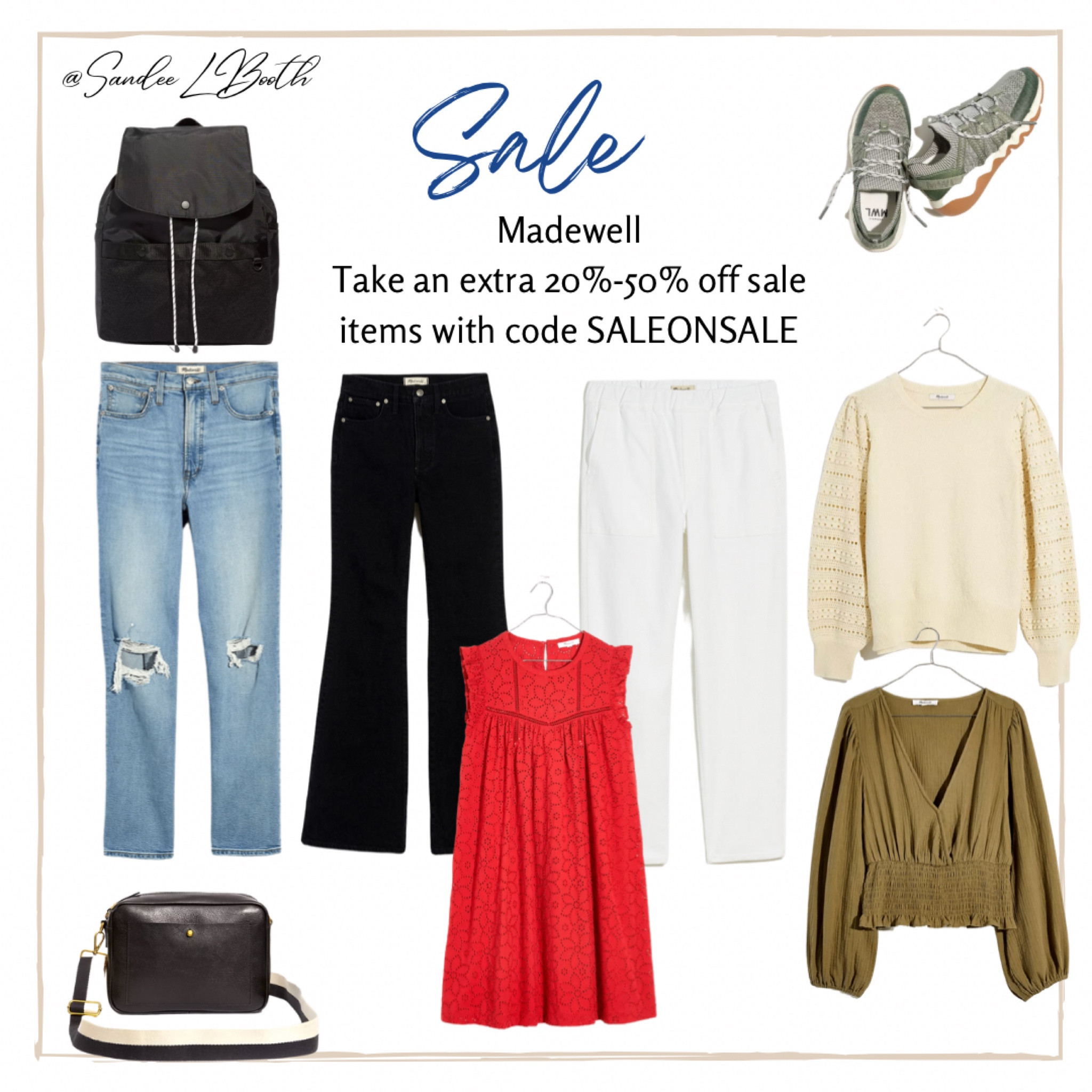 Use code SALEONSALE to save an extra 20%-50% off certain sale items at Madewell! Office wear, midsize agile, plus size, sweater, fall sweater, casual fall looks, straight leg jeans, white linen like pants, faux wrap blouse, date night style, casual fall day wear 

#LTKstyletip #LTKshoecrush #LTKsalealert