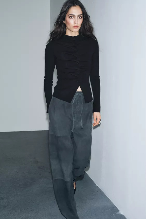 DRAPED KNIT JACKET | Zara US