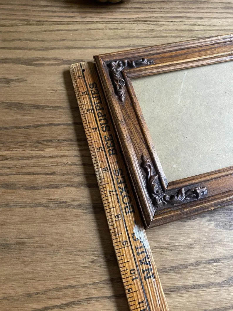Vintage Midcentury Wood Ornate Frame 15x8 Wall Hanging Wooden Frame | Etsy (Global)
