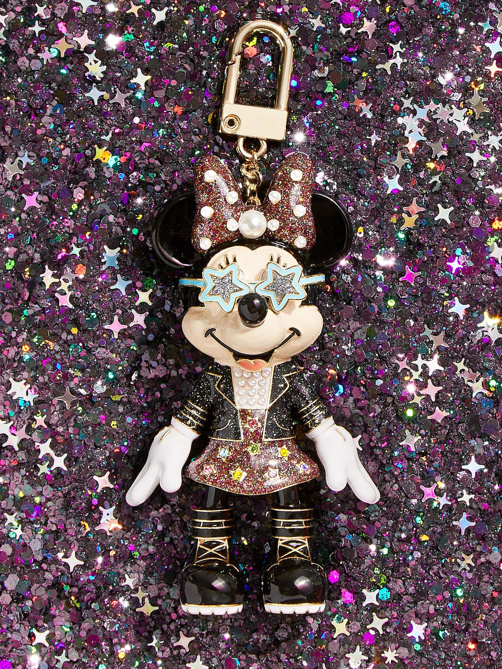 Minnie Mouse Disney Bag Charm - Rock 'n Roll | BaubleBar (US)