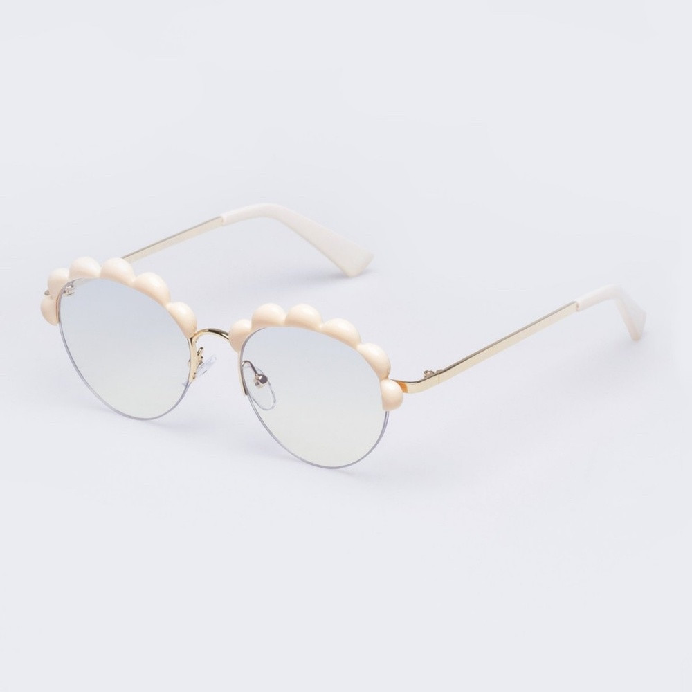 NEW The Book Club Shady Flattering's A Cover Blue Light Glasses Ivory | Poshmark