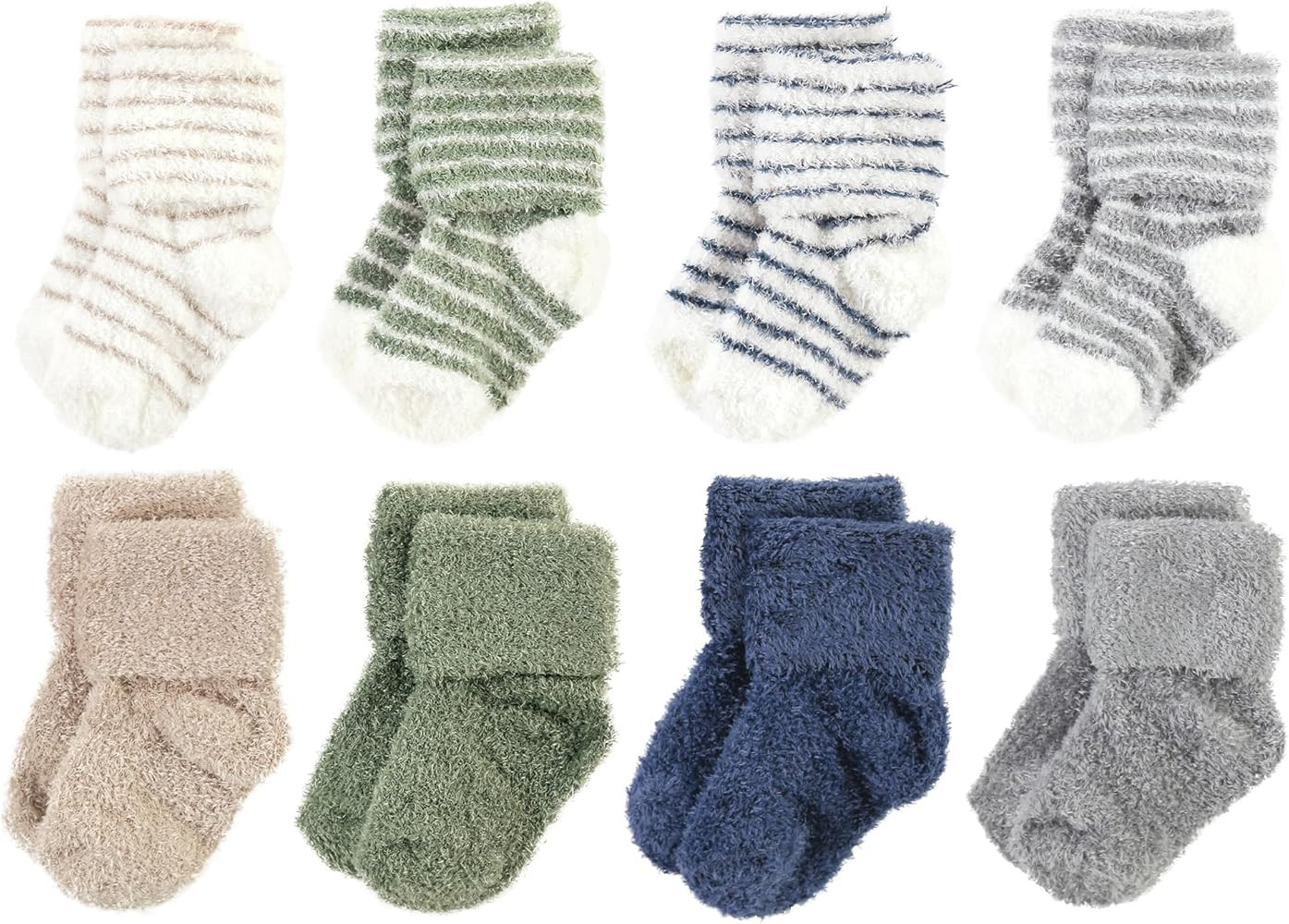 Hudson Baby Baby Girls' Cotton Rich Newborn and Terry Socks | Amazon (US)