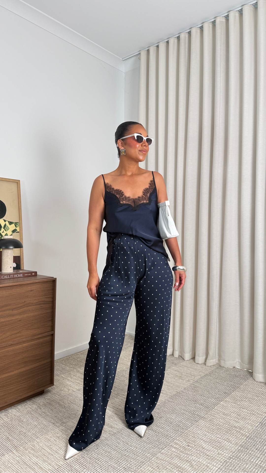 Is Navy the new black.. Loving this effortless combo of my navy cami and polka dot pants. Classic, chic, and always in style 

#LTKsummer #LTKaustralia #LTKspring