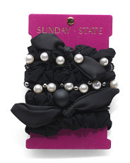 2pk Faux Pearl Elastic Scrunchies | Marshalls