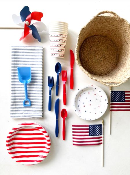 I love this gift basket idea because who doesn't love cute paper plates and themed cutlery? This is such an easy basket to make, and your hostess will thank you. I also included some themed paper cups that I love along with a woven basket to tie it all together.

#LTKSeasonal #LTKunder50 #LTKhome