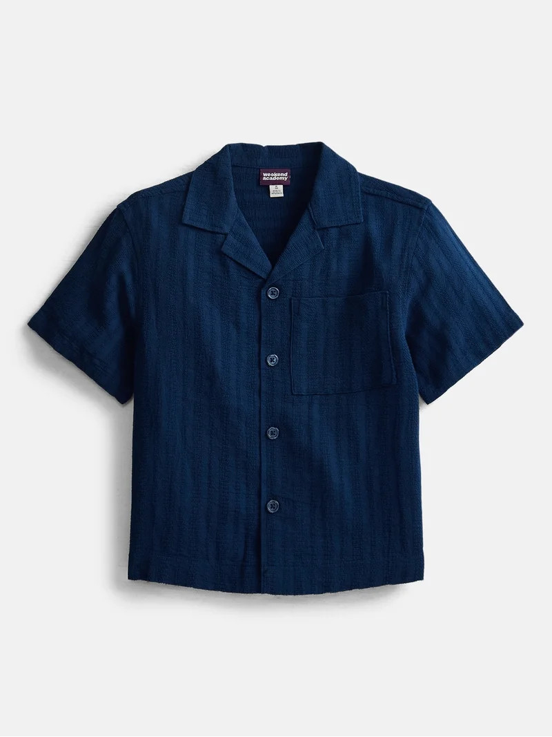 Weekend Academy Boys Button Down Shirt, Sizes 4-18 | Walmart (US)
