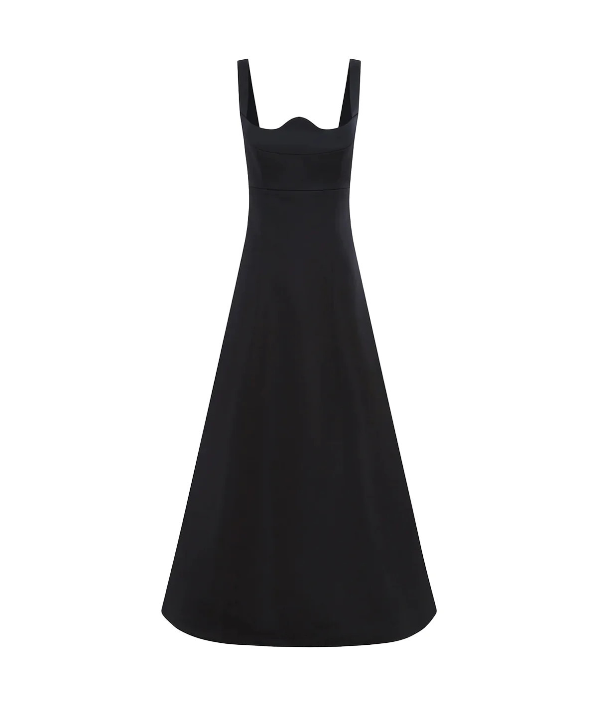 Odette Midi Dress in Ebony | Mode Sportif