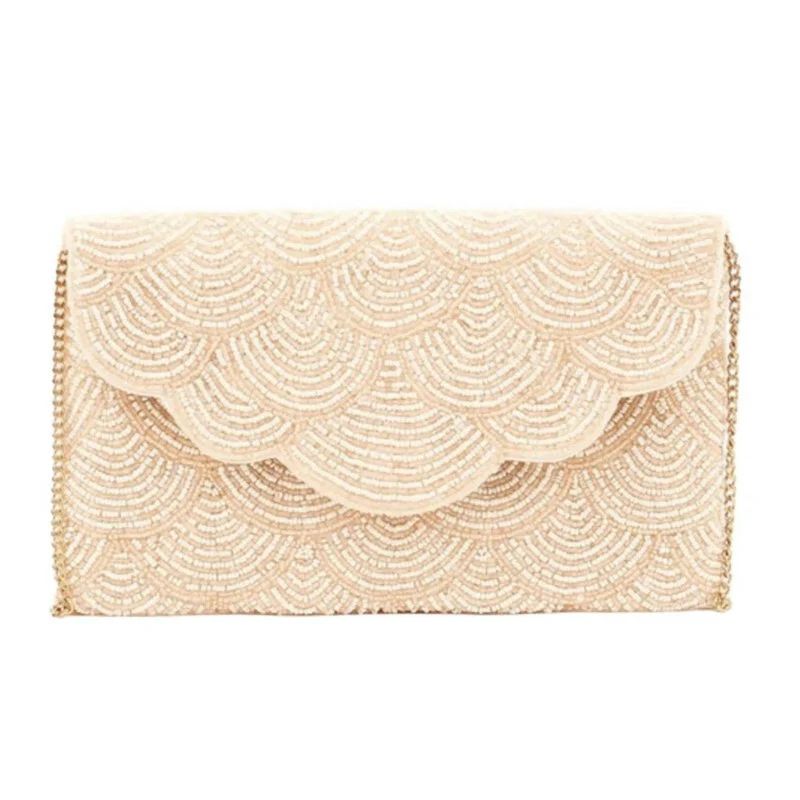 Scalloped Beaded Clutch | Sea Marie Designs