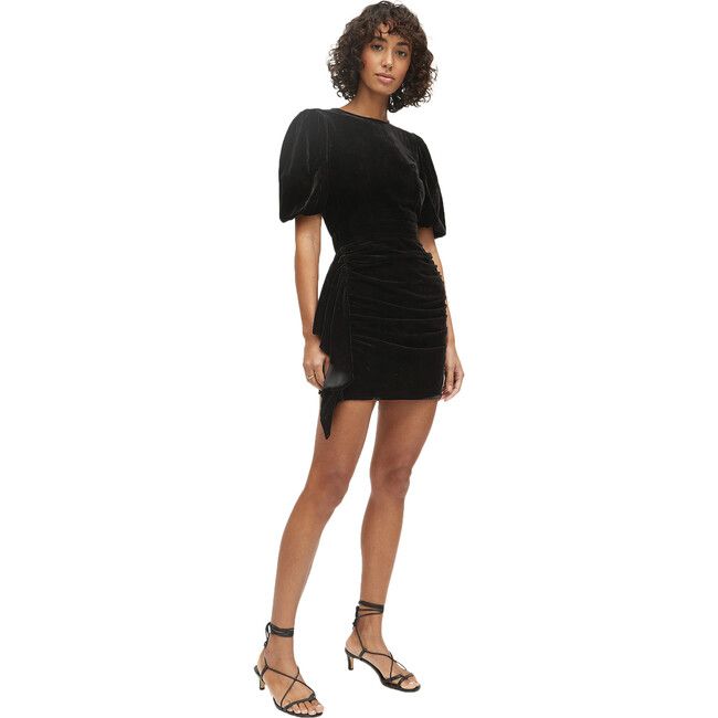 RHODE | Women's Pia Dress Velvet, (Black, Size Small) | Maisonette | Maisonette