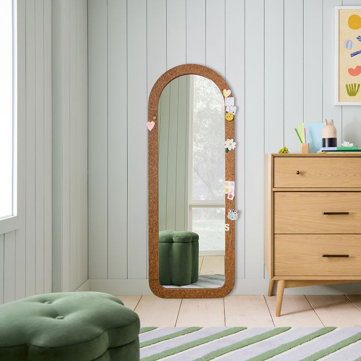 Cork Arched Floor-Length Wall Mirror | West Elm (US)