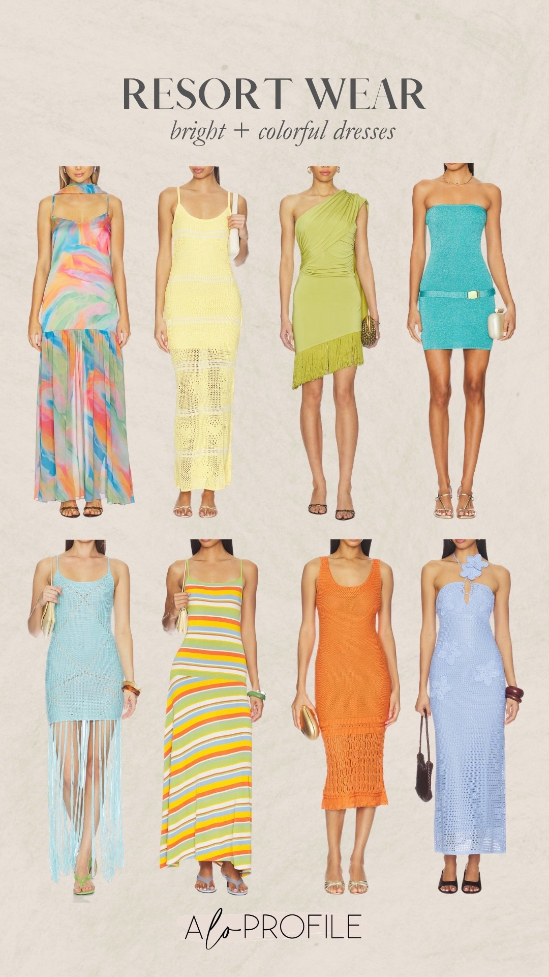 Resort Wear Dresses: Bright + Colorful via Revolve // vacation outfit, vacay style, vacay dress, summer dresses, spring dresses, vacation outfit inspo, resort wear, resort wear dress