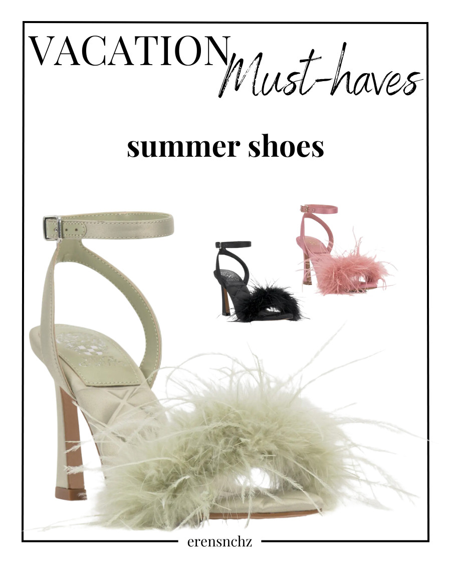 The Perfect Vacation Heels: Vince Camuto Penely Sandals with Feather Detail in 3 Shades!

The Penely sandals by Vince Camuto are bringing full Y2K glam to your vacation! With a feathered toe strap, flared heel, and luxe satin finish, they’re perfect for a European summer, Ibiza nights, or a fancy beachside dinner. Available in Black, Blush, and Pistachio, these heels are a total vibe! ✨👡 #VinceCamuto #VacationStyle #Y2KFashion 

 #LTKWatchNow #LTKStyleTip #LTKShoeCrush