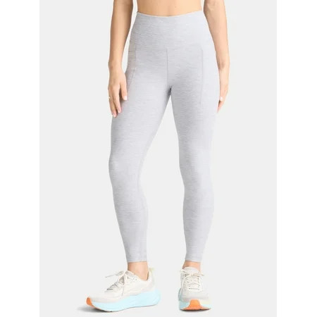 Athletic Works Women's and Women's Plus ButterCore Full Length Leggings with Pockets, Sizes XS-4X | Walmart (US)
