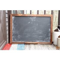 Rustic Wood Framed Chalkboard- Kitchen Hanging Chalkboard - Blackboard Sign- Chalk Pencil & Hardware Included | Etsy (US)