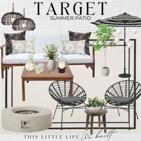 Target Home / Target Outdoor / Threshold Outdoor / Outdoor Furniture / Outdoor Decor / Outdoor Throw Pillows / Outdoor Accent Chairs / Outdoor Seating / Outdoor Fire pits / Threshold Furniture / Outdoor Area Rugs / Patio Decor / Summer Patio / Patio Furniture / Patio Seating / Patio Entertaining / Outdoor Lighting / Outdoor Dining/ Outdoor Entertaining / Summer Patio

#LTKSeasonal #LTKHome #LTKStyleTip