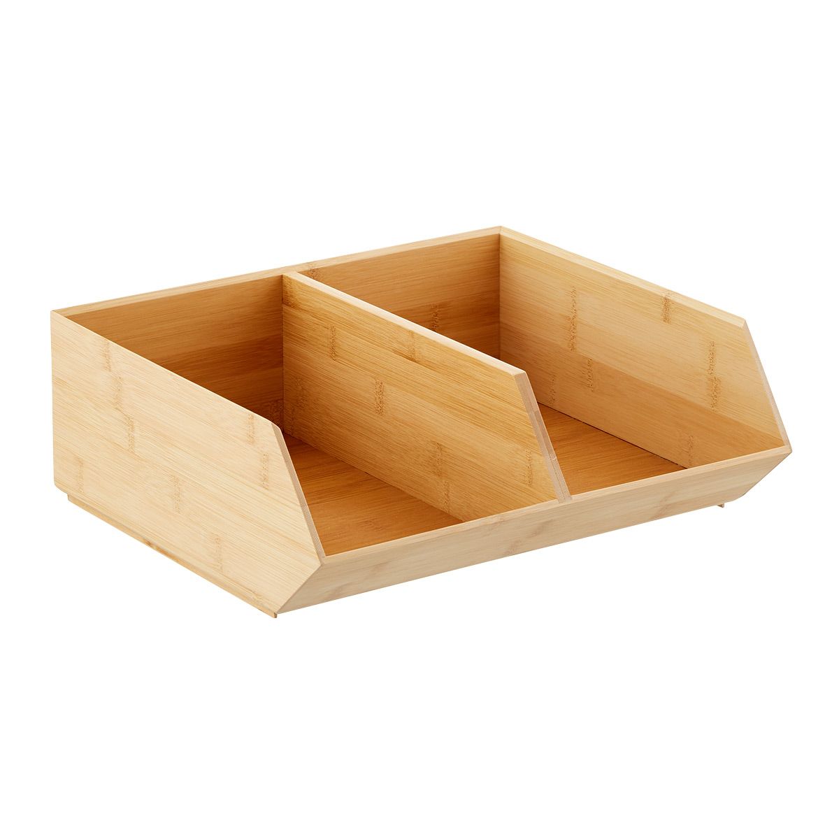 Stackable Bamboo Storage Bin | The Container Store