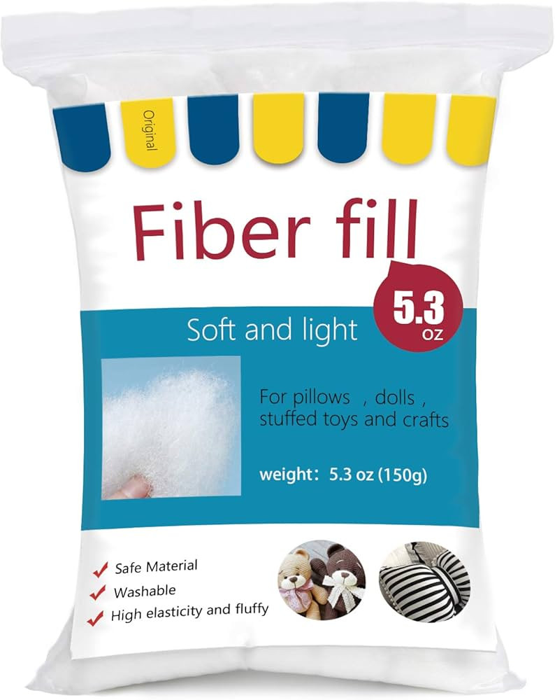 BUTUZE Polyester Fiber, Premium Fiber Fill, High Resilience Fill Fiber, Stuffing for Small Dolls ... | Amazon (US)