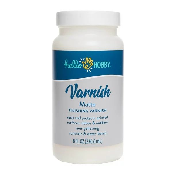 Hello Hobby Matte Varnish for Chalk Acrylic Paint Protection, 8 fl oz #40503 | Walmart (US)