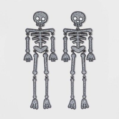SUGARFIX by BaubleBar Skeleton Drop Earrings - Black | Target