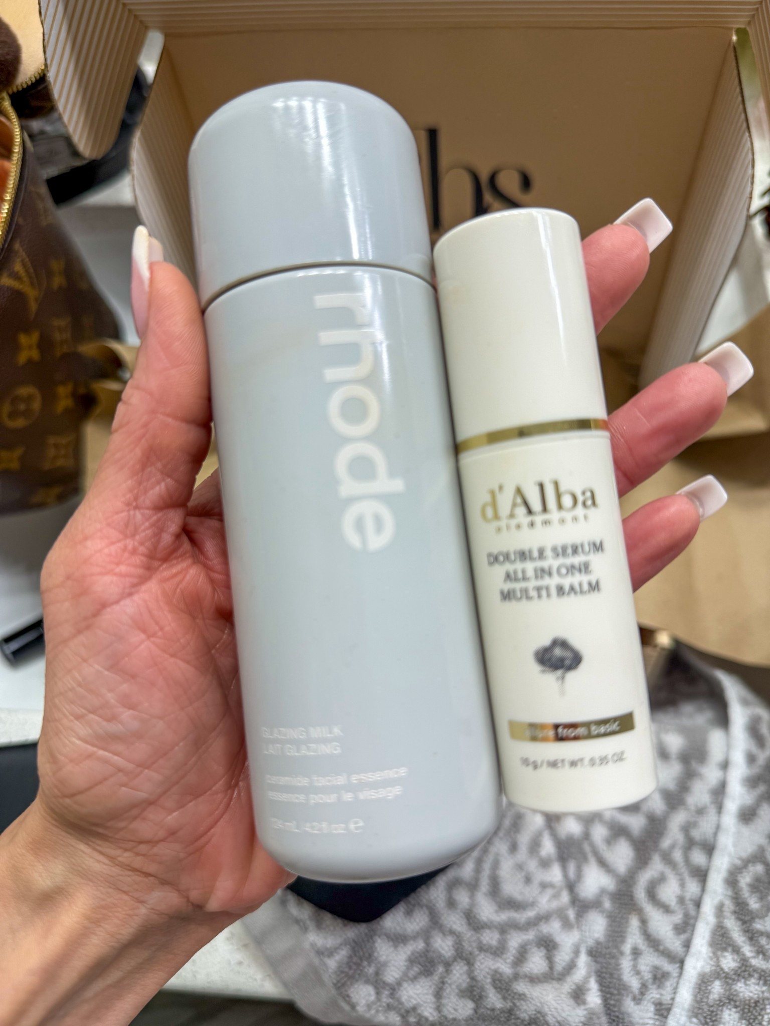 Put this combo under makeup for extra glow and hydration. Swipe the balm under eyes and pat the milk into your skin or mix with foundation 

#LTKOver40 #LTKgrwm #LTKBeauty