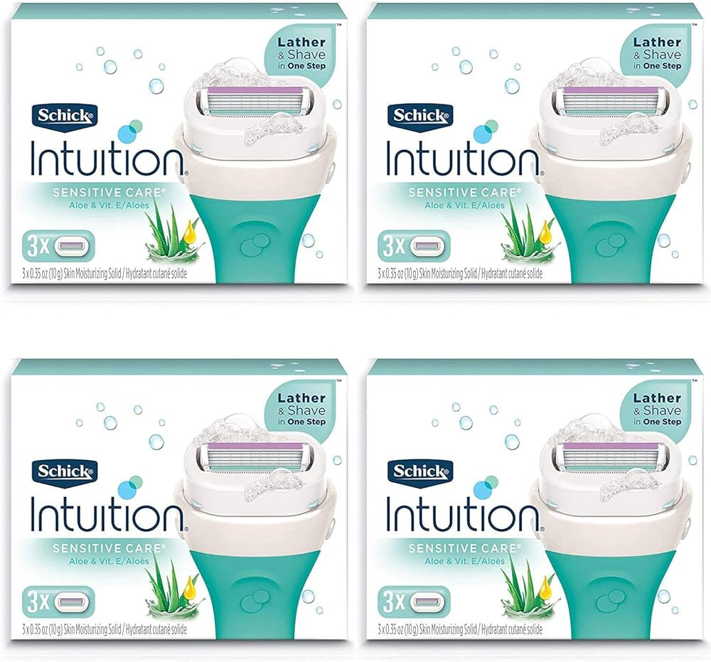 Schick Intuition Pure Nourishment Womens Razor Refills with Coconut Milk and Almond Oil, 3 Count ... | Amazon (US)