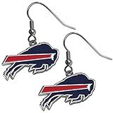 NFL Siskiyou Sports Womens Buffalo Bills Chrome Dangle Earrings One Size Team Colors | Amazon (US)