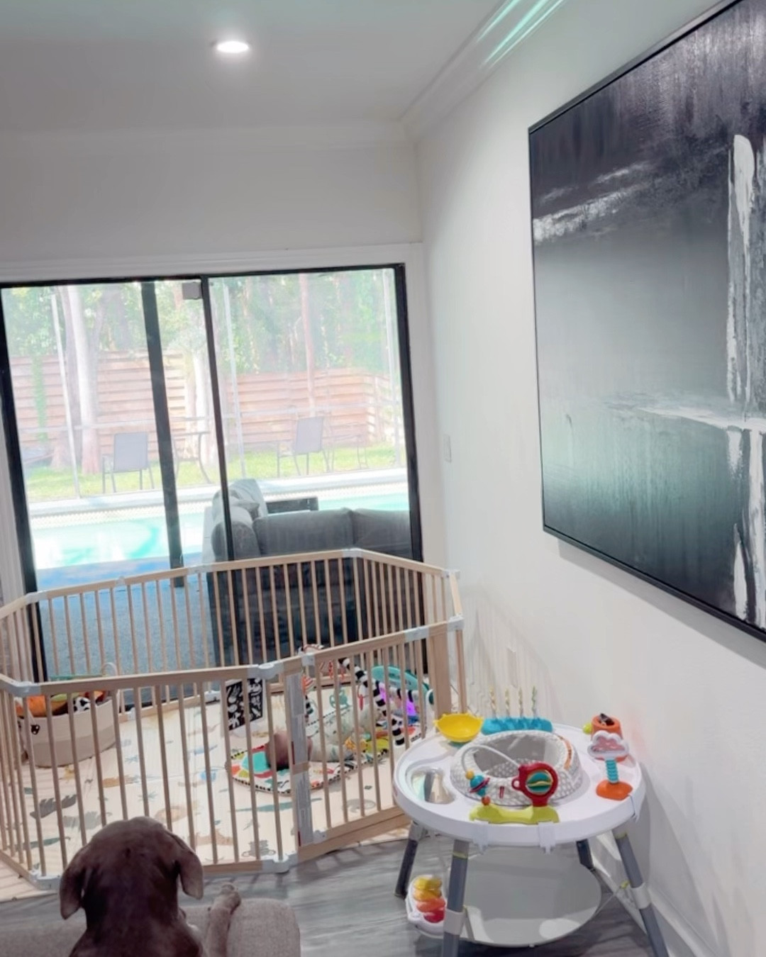 Perfect playpen for our 4 month old! Sold by comfy cubs we have it in the light wood color safe play area as we have two labs and it’s been so nice to have an extra play area for our baby boy. Also linked in the Nuby playmat which is reversible & waterproof. Also linked a few toys that Brooks has been loving. 

#LTKSaleAlert #LTKBaby #LTKFamily