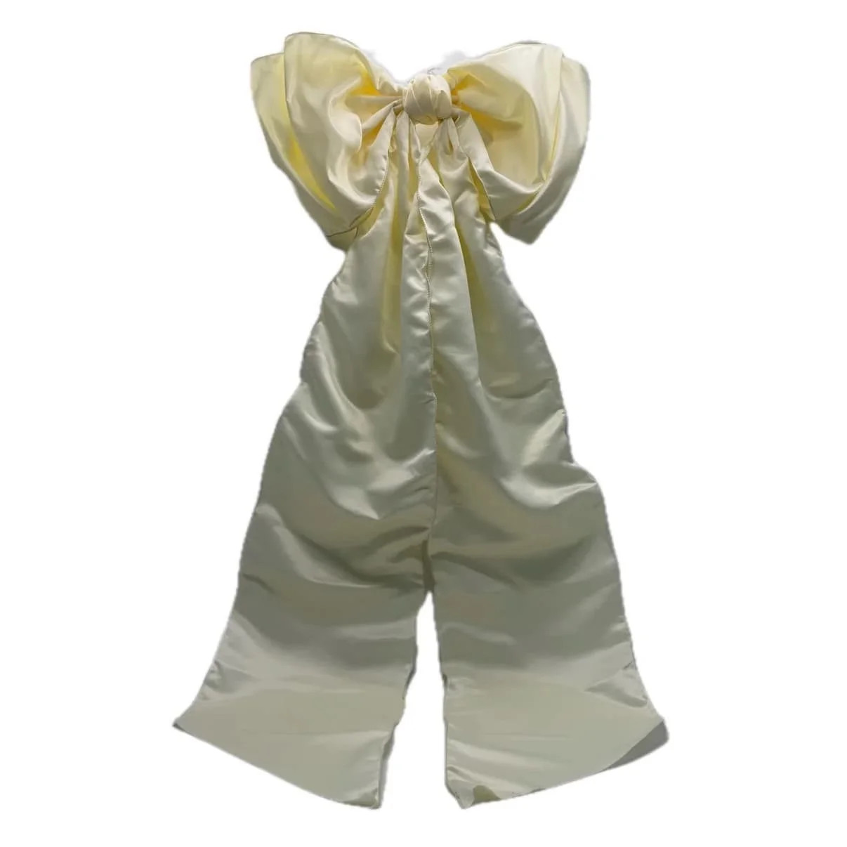 Leutsin Ivory Giant Satin Christmas Tree Topper Bow - Extra Large Xmas Tree Toppers Bows for Home... | Walmart (US)