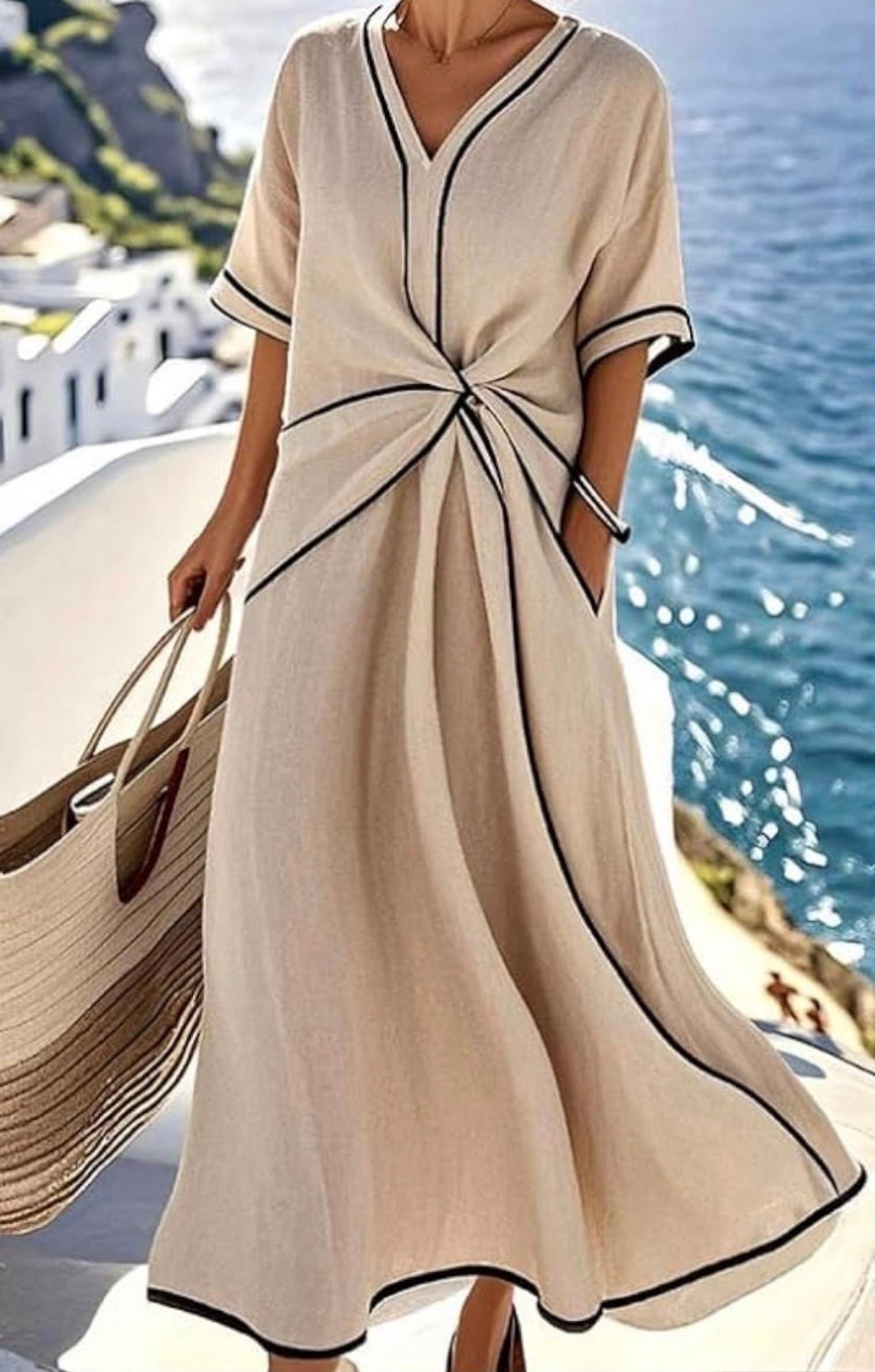 Summer dress
Dress
Vacation dress
Hermes dupe

#LTKootd