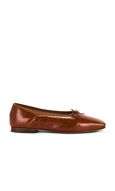 Mansur Gavriel Square Toe Ballerina Flat in Caramel from Revolve.com | Revolve Clothing (Global)
