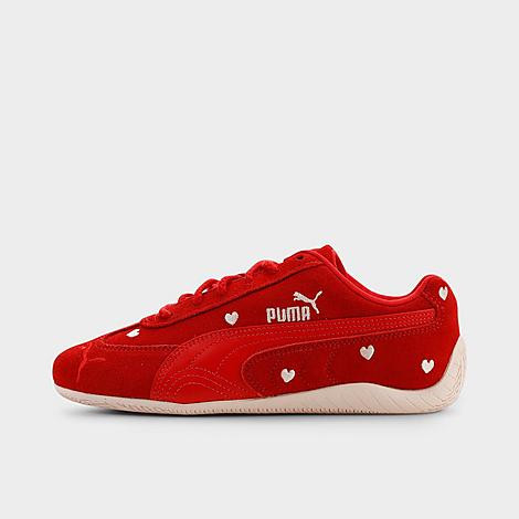 Women's Puma Speedcat OG Amor Casual Shoes in For All Time Red/Jasmine Flower Size: 9.5 | Finish Line (US)