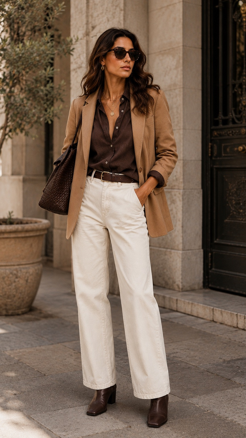Fall neutrals, but make them effortlessly chic 🤎🍂 Camel, chocolate brown and creamy ivory are such a gorgeous combination for the season. Add sleek pointed booties, warm gold jewelry and a woven bag and you’ve got a polished look that works for brunch, dinner, travel or just looking fabulous running around town.

#LTKStyle #LTKFallFashion #LTKSeasonal #LTKFindsUnder100 #LTKOver40

#LTKdayinmylife #LTKSaleAlert #LTKPlusSize