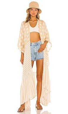 Free People Kenna Kimono in Natural from Revolve.com | Revolve Clothing (Global)