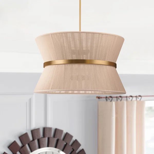 Hassler 8 - Light Bleached Natural Rope/Patinaed Brass Finish | Wayfair North America