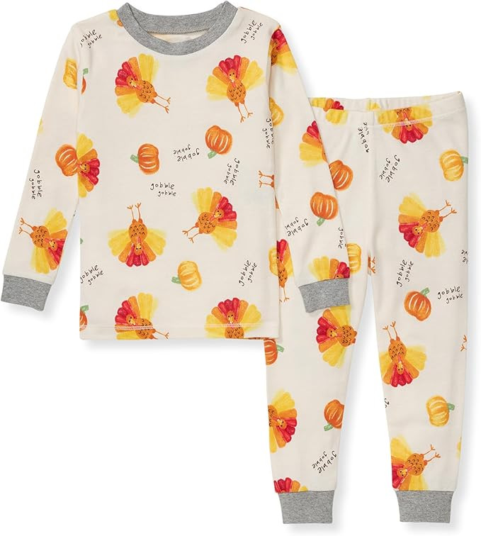 Burt's Bees Baby Baby Girls' Pajamas, Tee and Pant 2-Piece Pj Set, 100% Organic Cotton | Amazon (US)