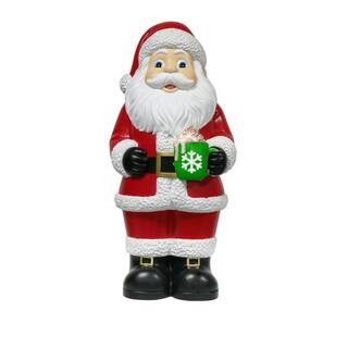 Home Accents Holiday 2.5 ft. LED Santa Holiday Porch Greeter 24DK01019 - The Home Depot | The Home Depot