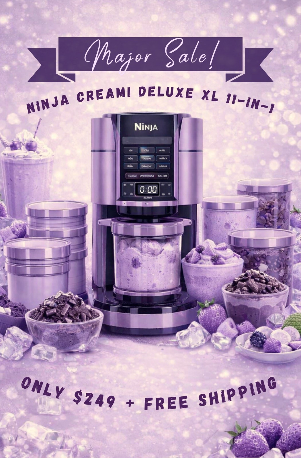 QVC Ninja CREAMi Deluxe XL 11-in-1 only $249 + free shipping, new customers $20 off your first order of $40 or more with code HOLIDAY20.

#LTKGiftGuide #LTKHome #LTKSaleAlert
