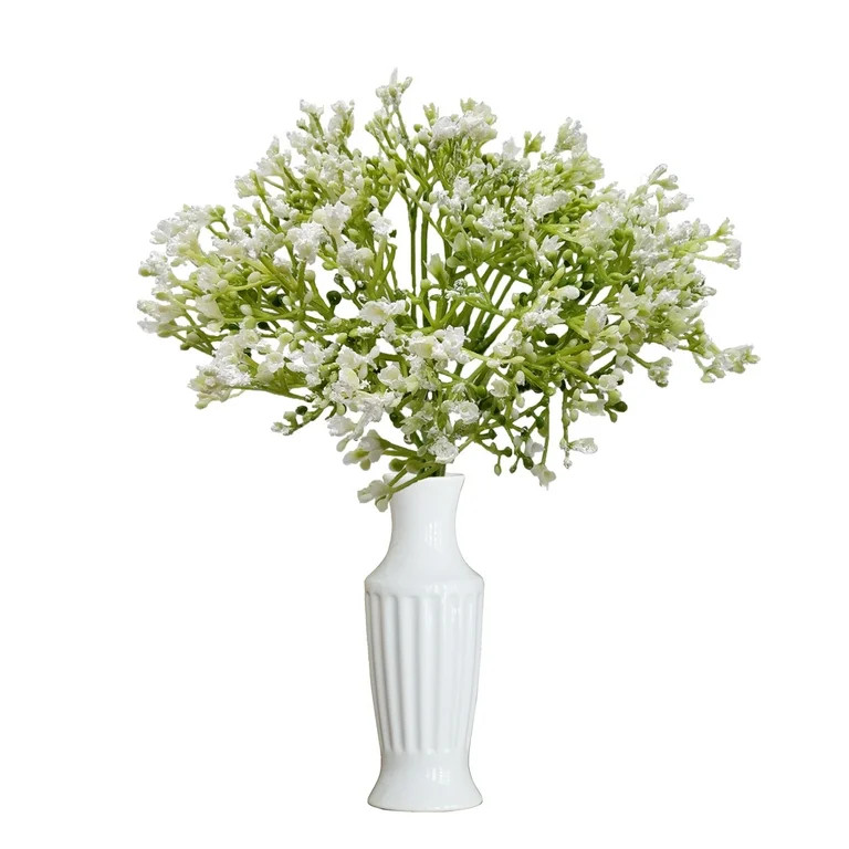 Mainstays 12 inch Artificial Baby's Breath Flower Pick, White Color. Indoor Use. | Walmart (US)