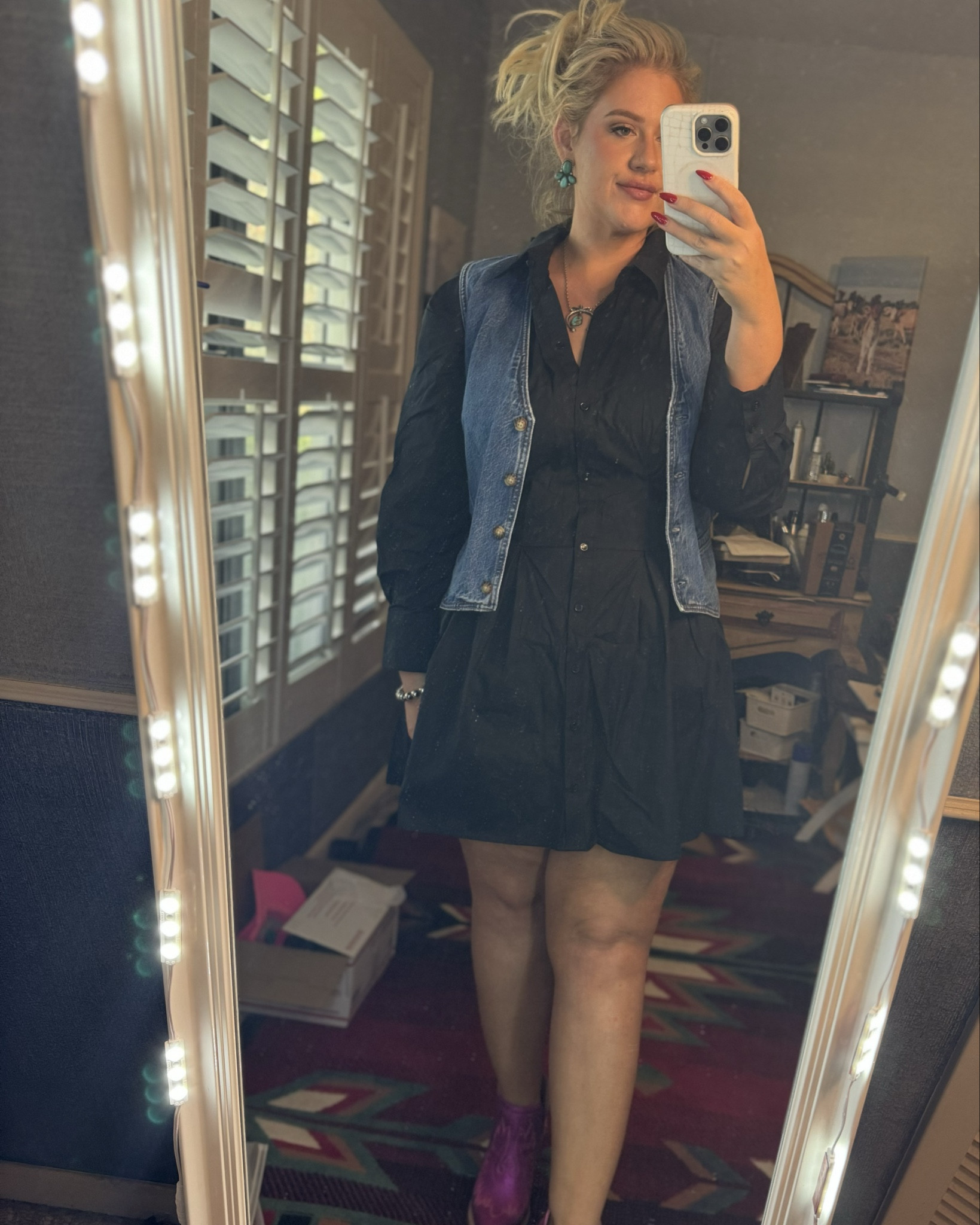 Curvy Western date night outfit from Abercrombie! 

Sizes
Dress: XL 
Vest: XL but could of worn a large 


#LTKFestival #LTKplussize #LTKmidsize