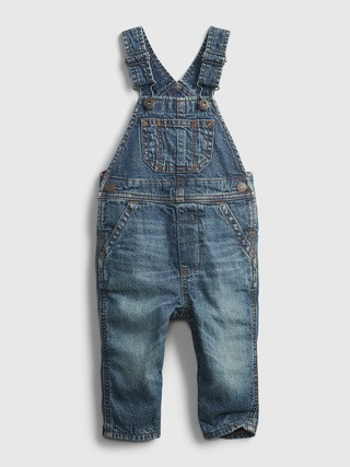 Baby Lined Denim Overalls | Gap (US)